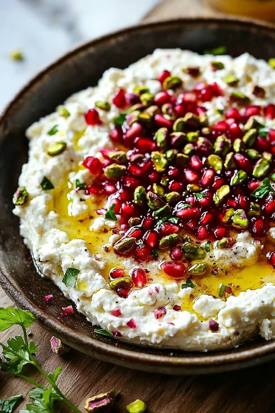Pomegranate Pistachio Feta Dip