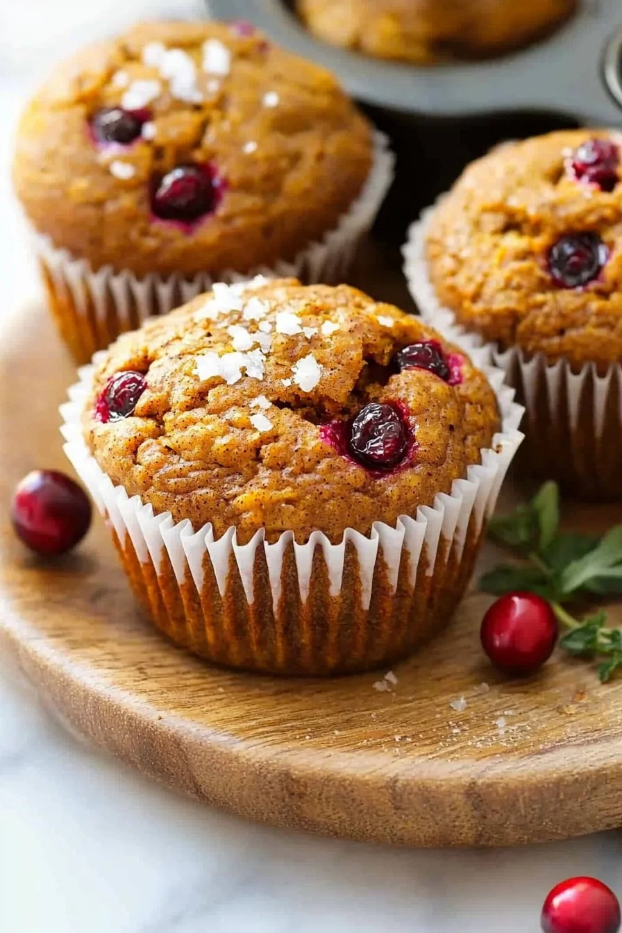 Pumpkin Cranberry Muffins