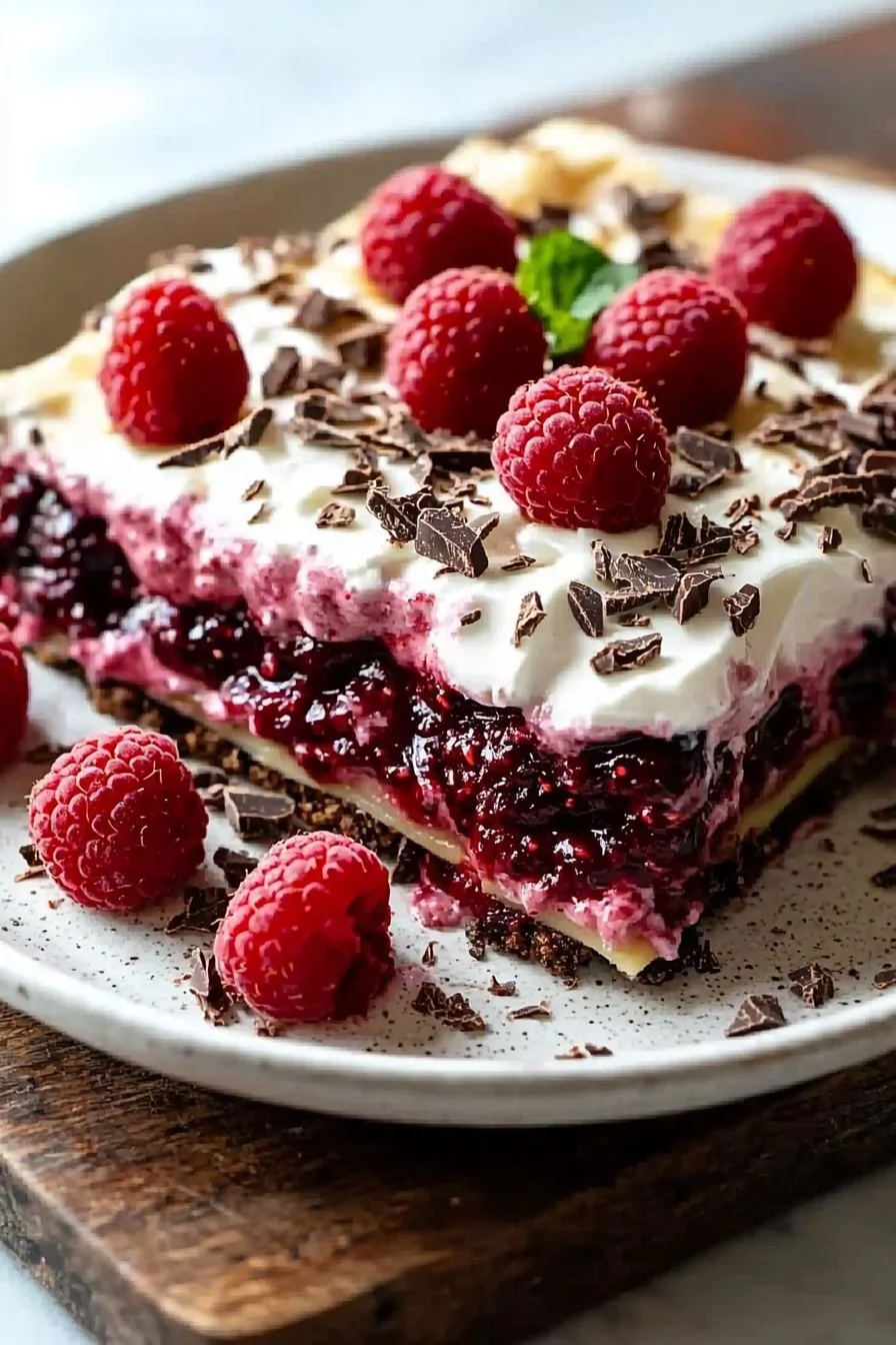 Raspberry Chocolate Lasagna