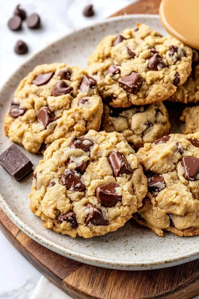 Delicious REESE'S peanut butter pudding cookies on a plate