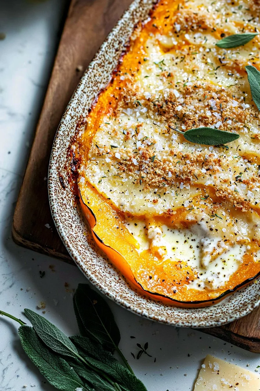 Sage Butternut Squash Gratin