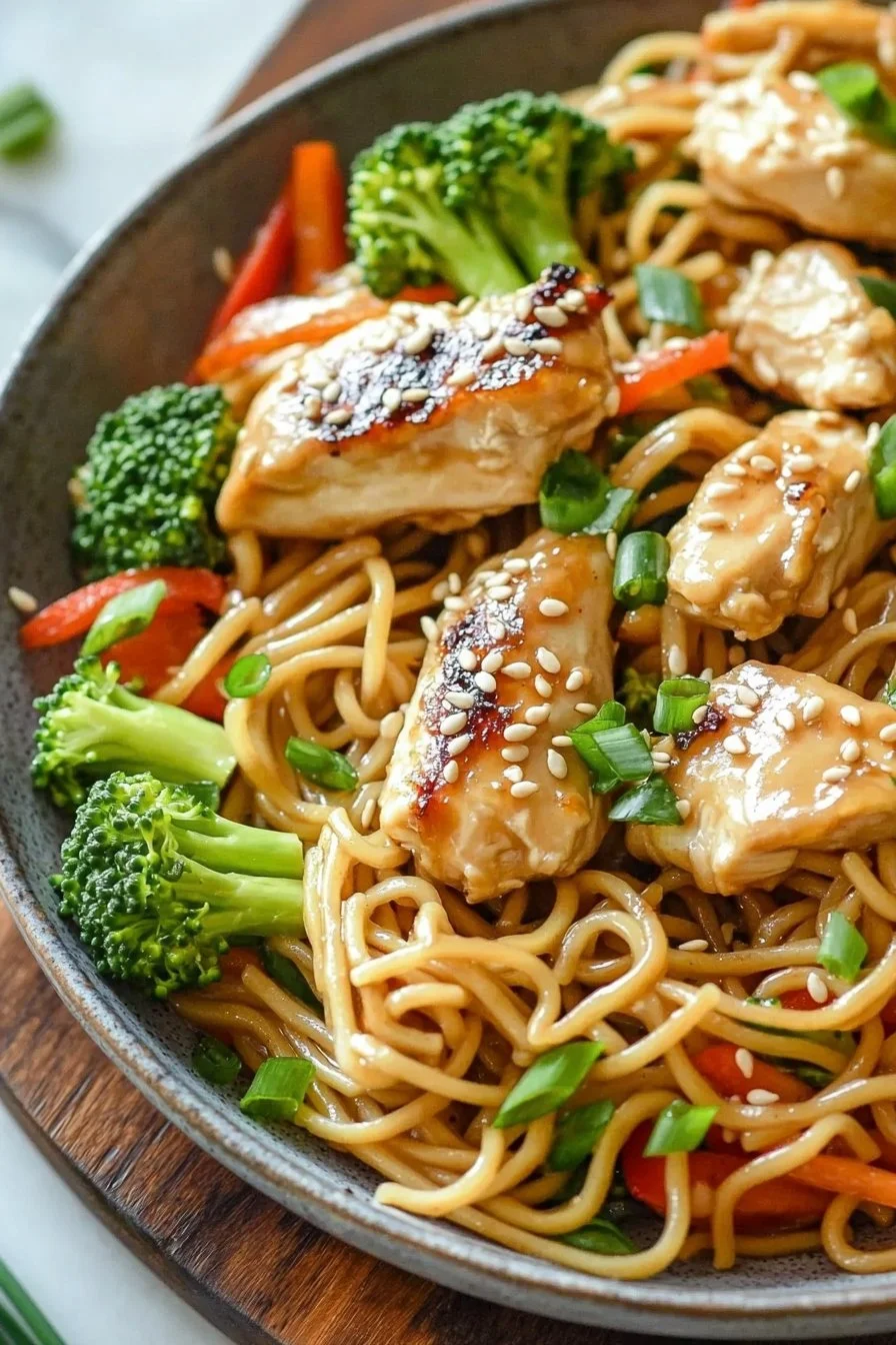 Sesame Chicken Noodle Bowls