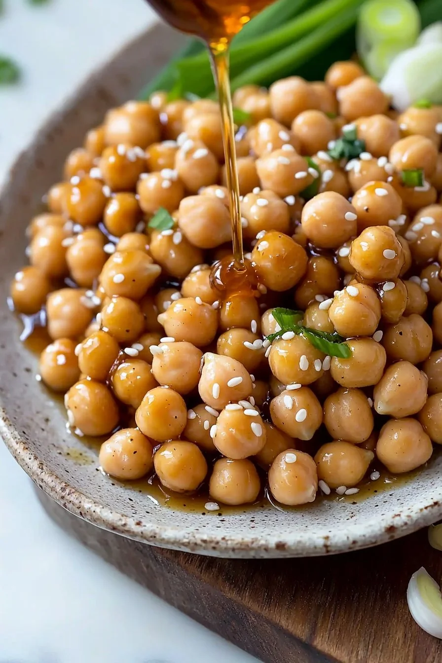 Sesame Ginger Chickpeas