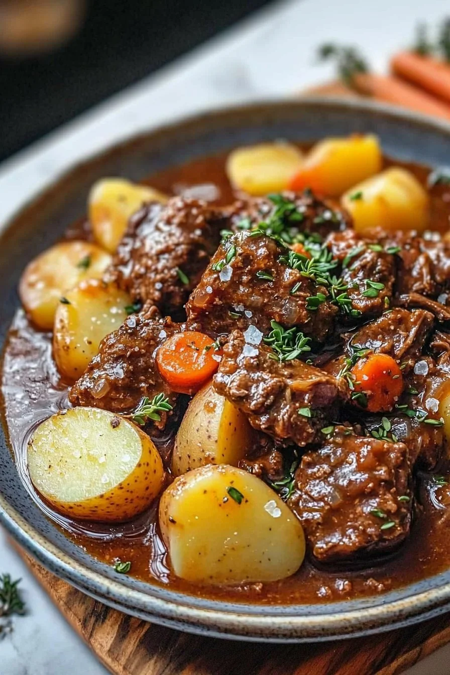 Slow Cooker Beef and Potato Stew