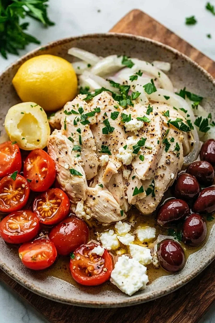 Slow Cooker Greek Chicken Dinner