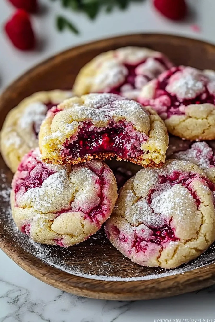 Soft and Chewy Raspberry Sugar Cookies