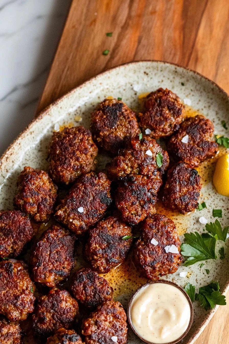 Spiced Beef Kofta with Tahini Sauce