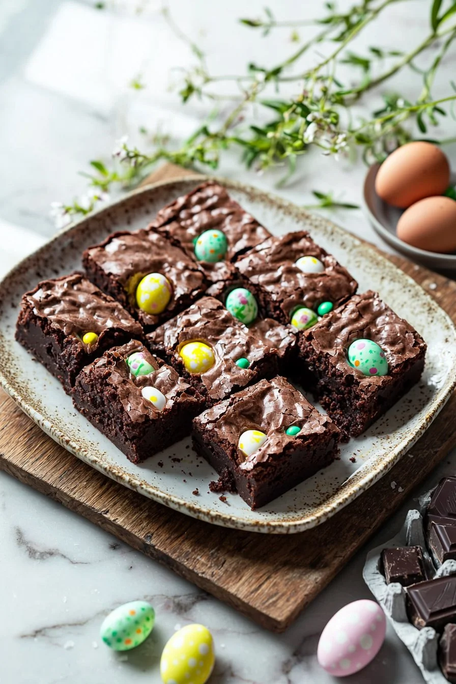 Spring Egg Brownies