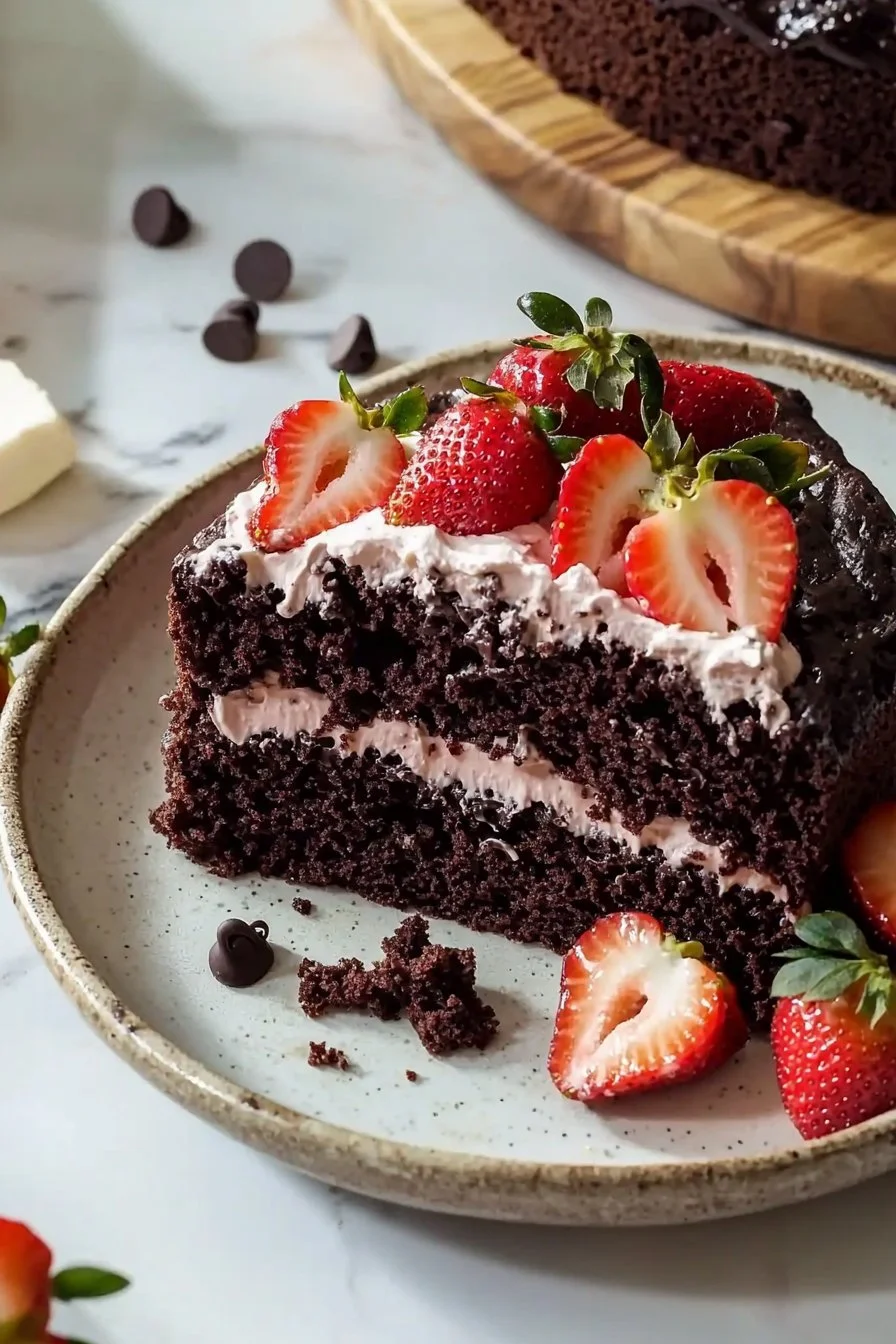 Strawberry Chocolate Cake