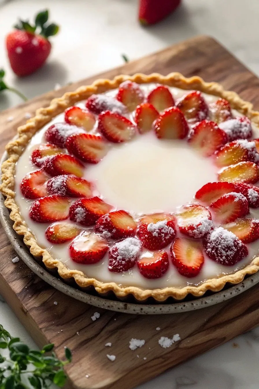 Strawberry Custard Tart