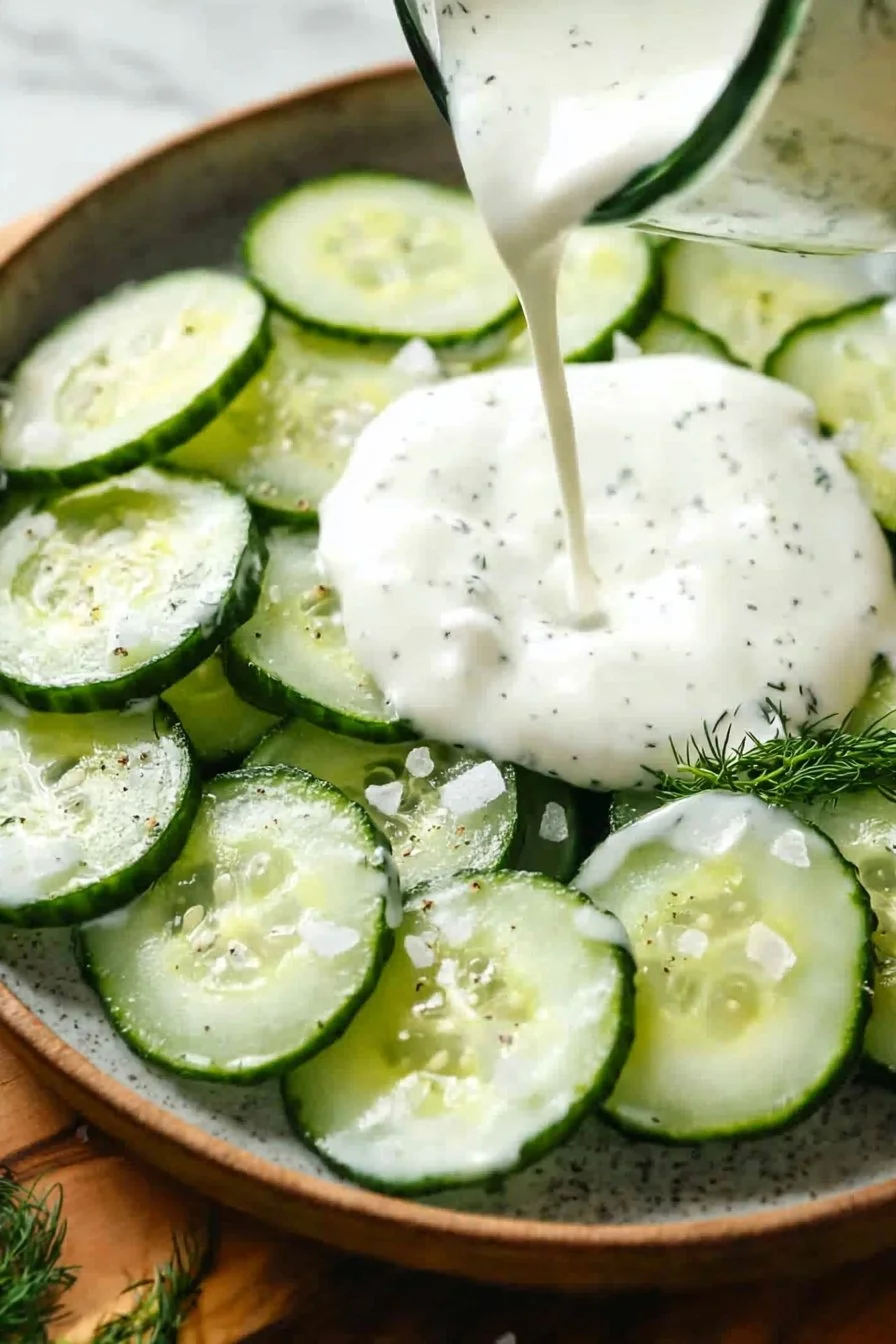 The Best Creamy Cucumbers