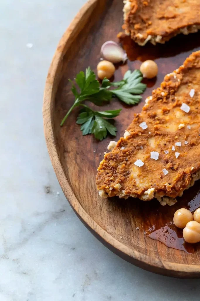 Delicious vegan chicken dishes served on a plate