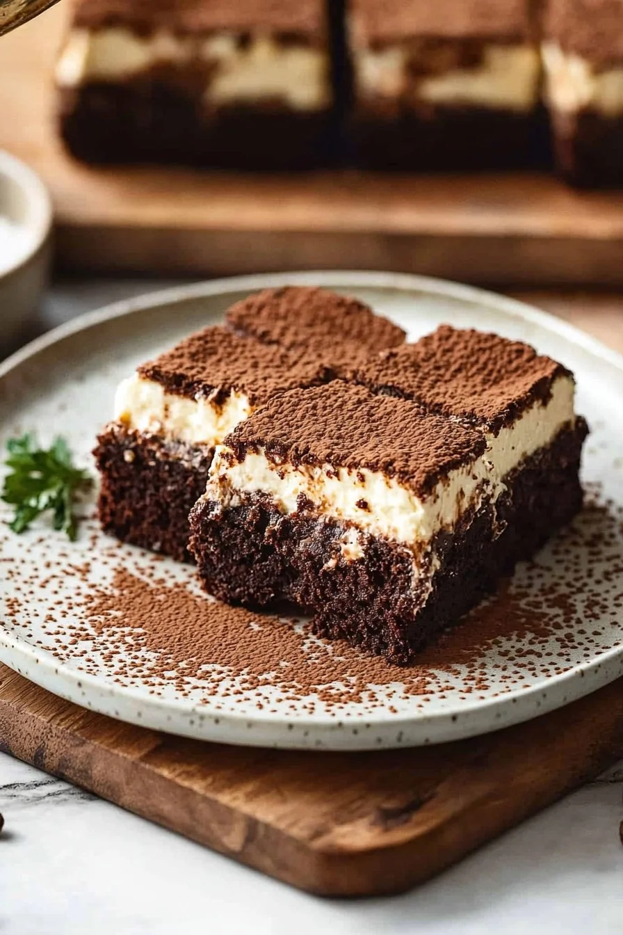 Tiramisu Brownies