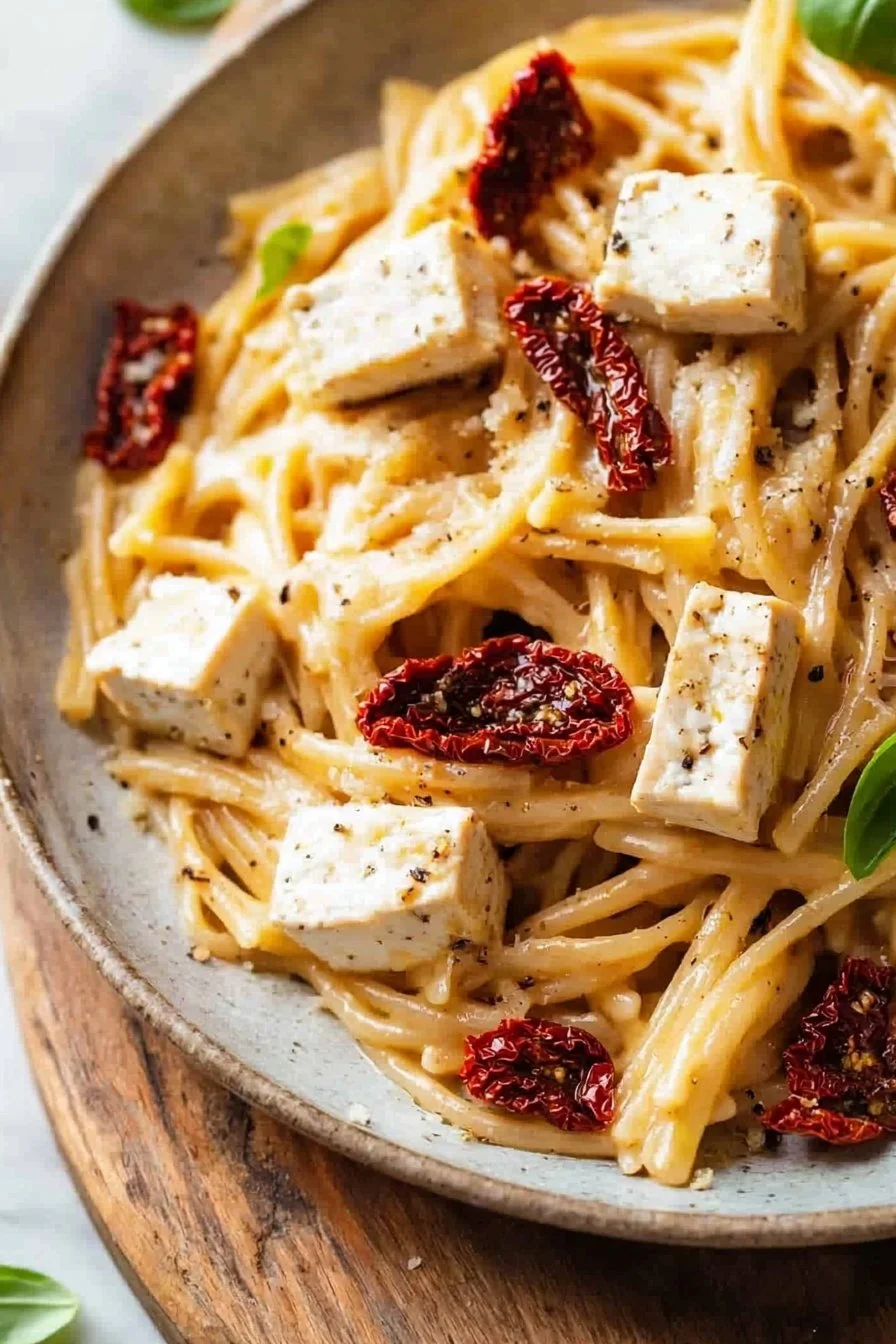Tofu Sun-Dried Tomato Pasta