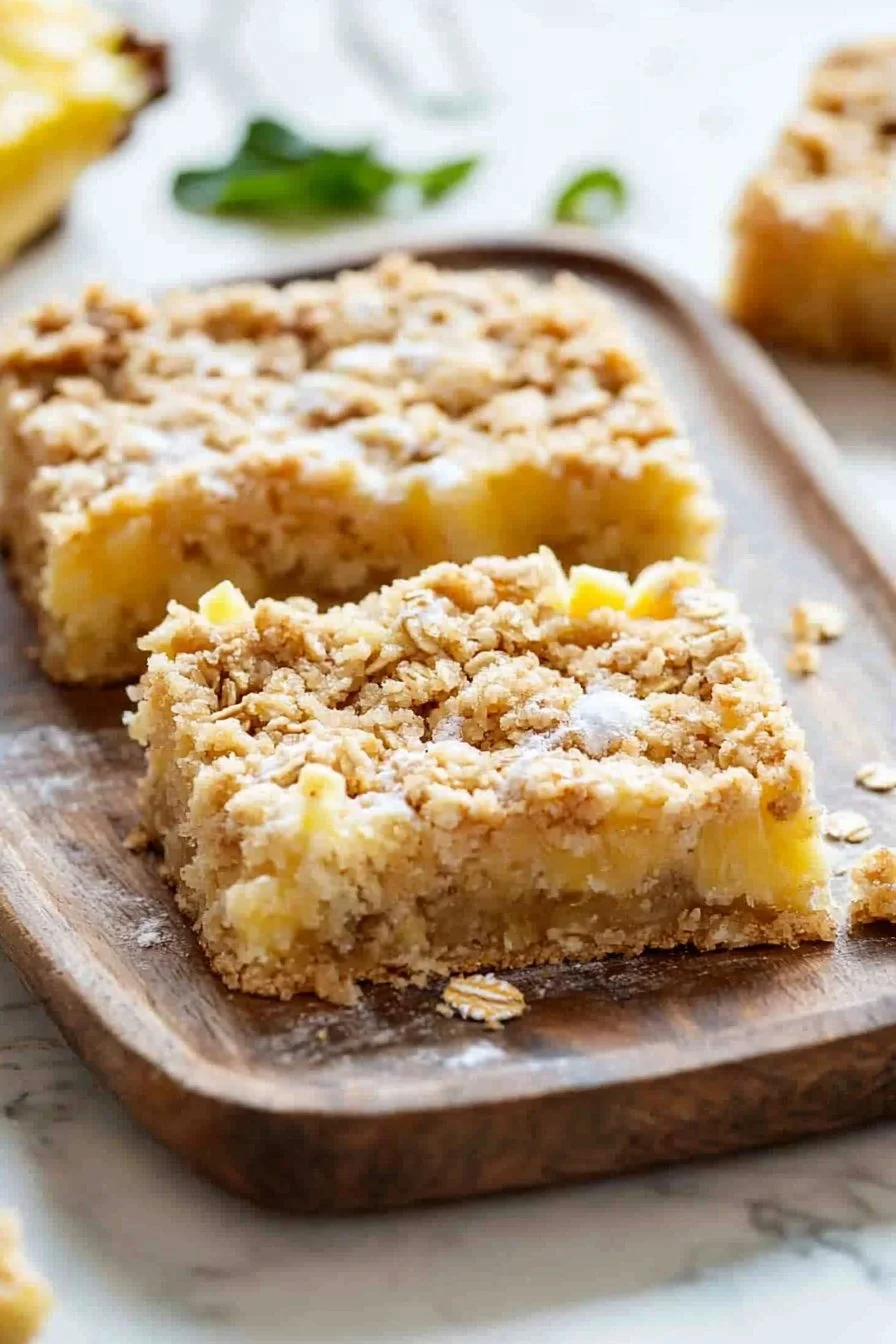 Tropical Escape Soft Pineapple Crumble Bars