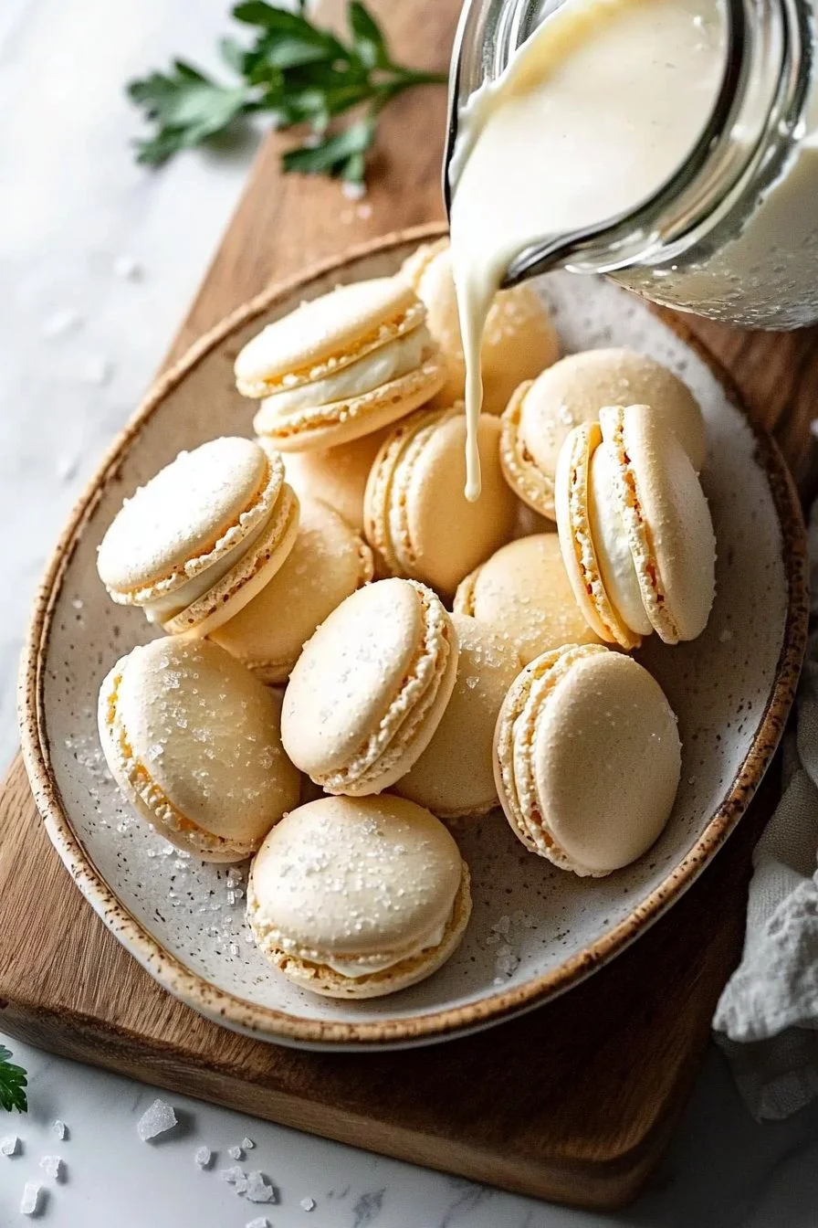 Vanilla Bean Macarons