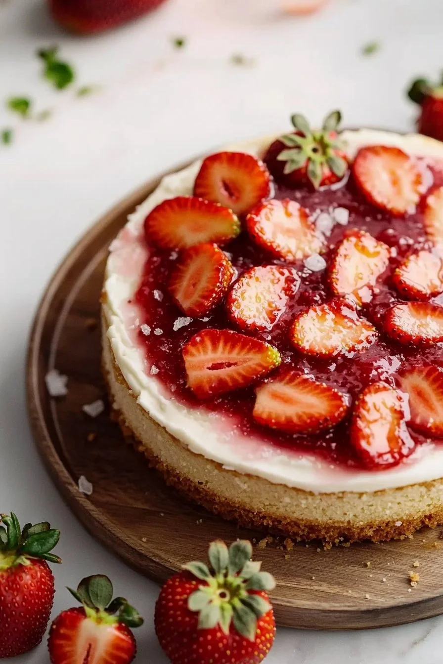 Vanilla Cake with Strawberry Filling