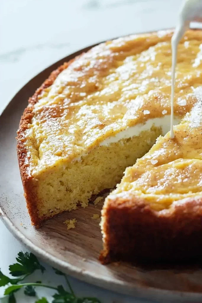 Healthy yogurt cake recipe baked in a single bowl for easy preparation