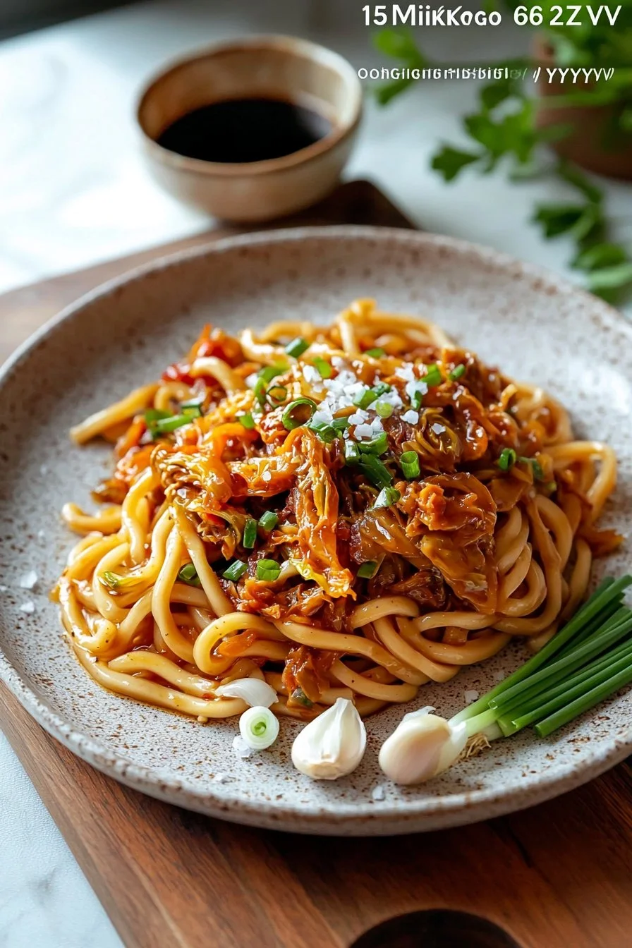 15-Minute Fermented Veggie Udon Stir Fry