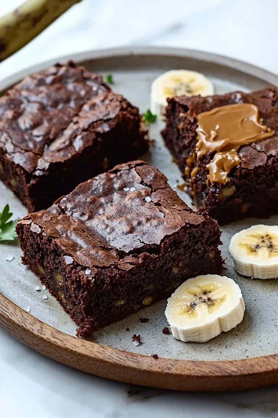 3 Ingredient Brownies with Banana