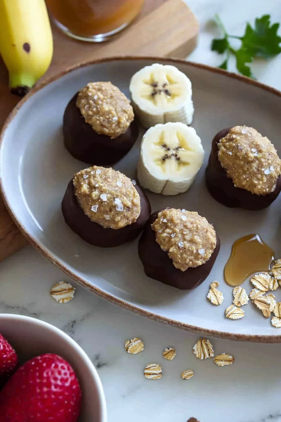 4-Ingredient Healthy Banana Peanut Butter Bites