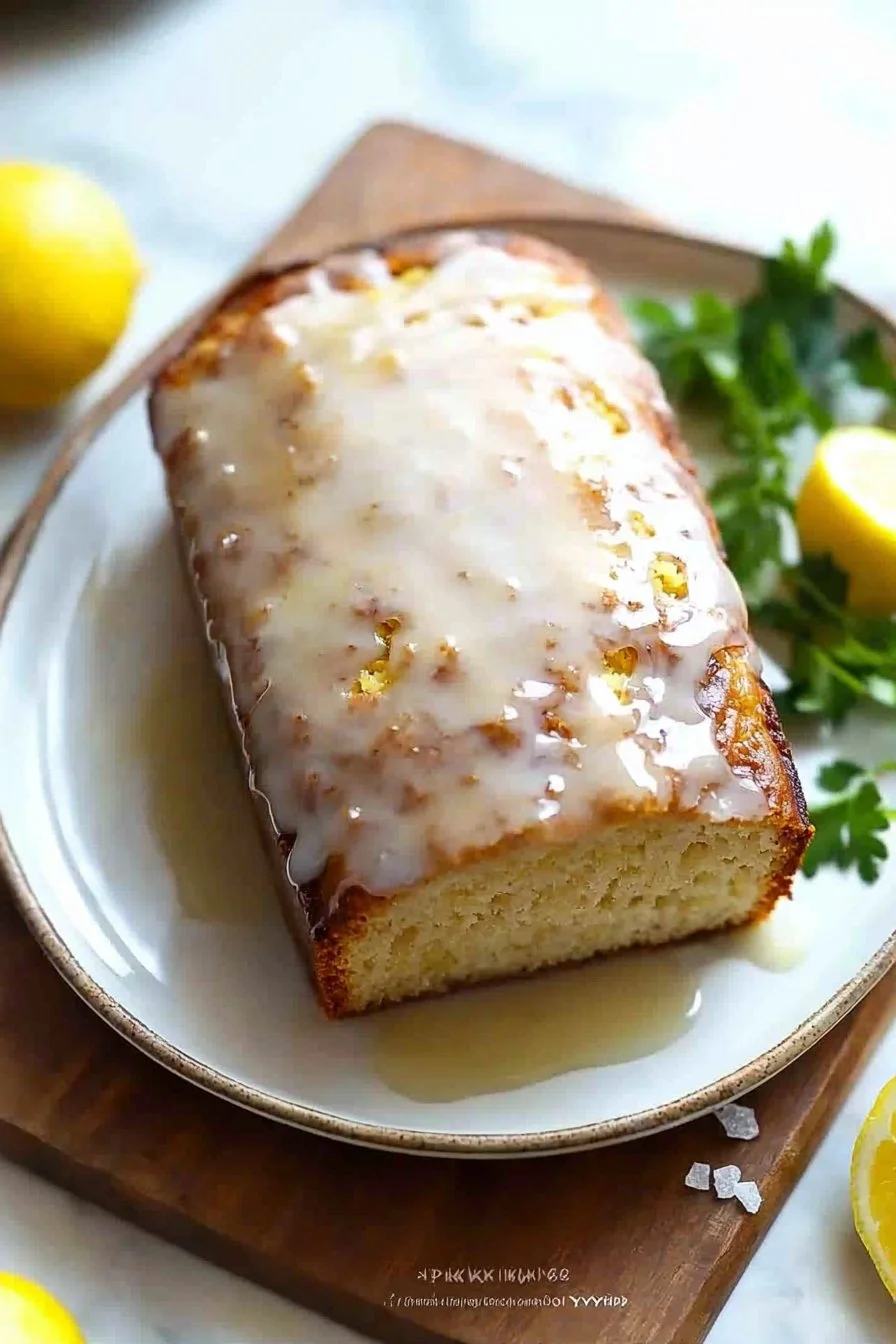 4-Ingredient Lemon Loaf with Glaze