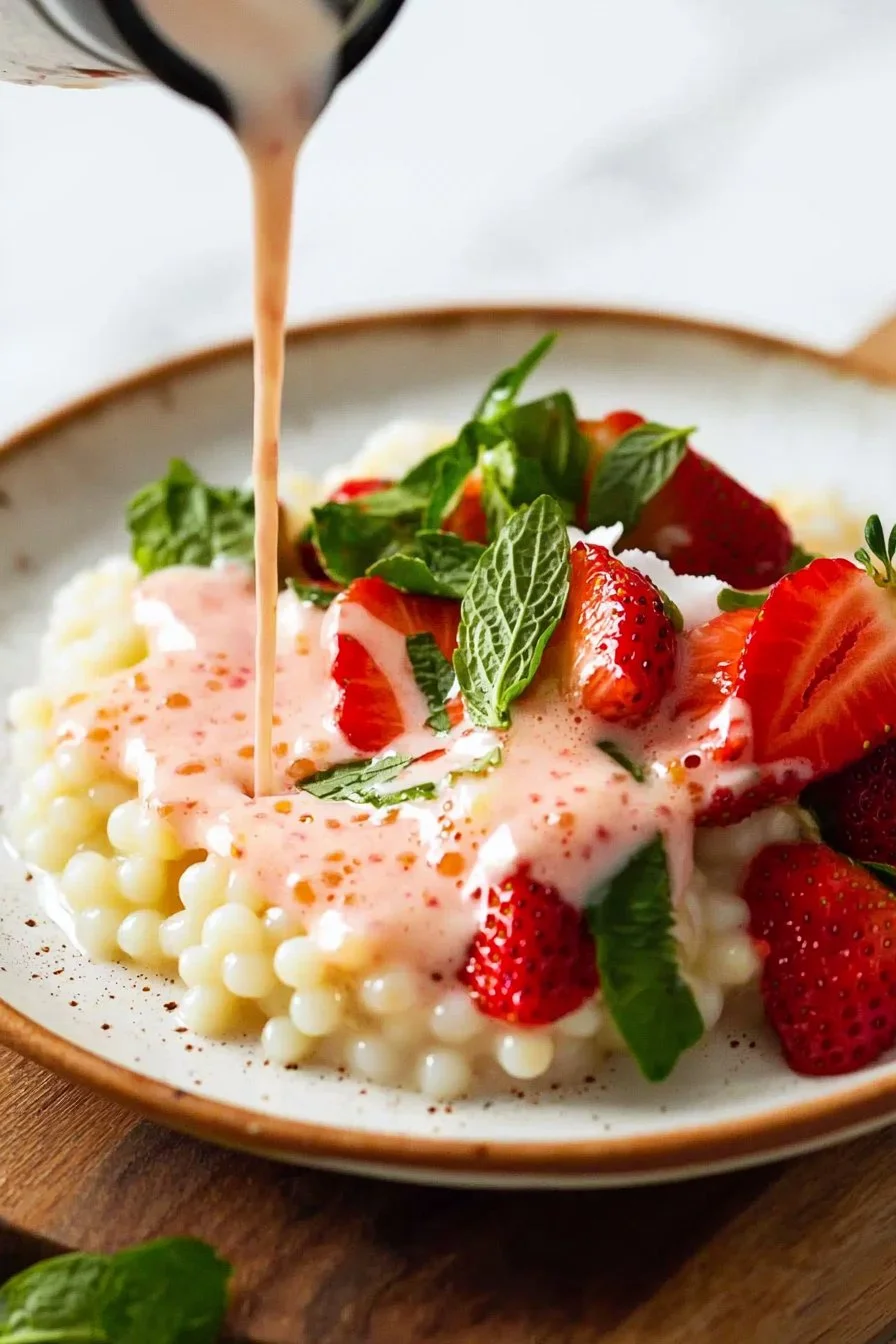 5 Ingredient Strawberry Sago