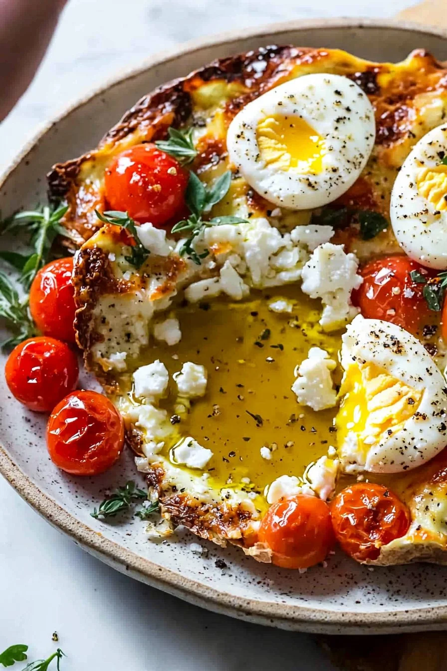 Baked Feta Eggs