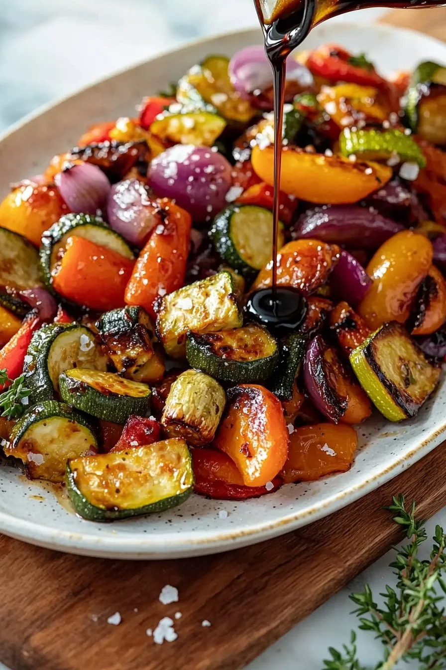 Balsamic Glazed Roasted Vegetables