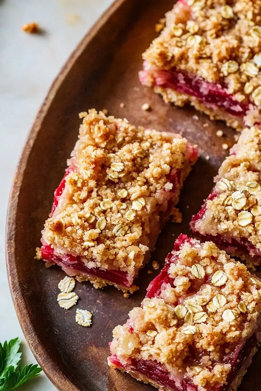 Best Rhubarb Crumble Bars