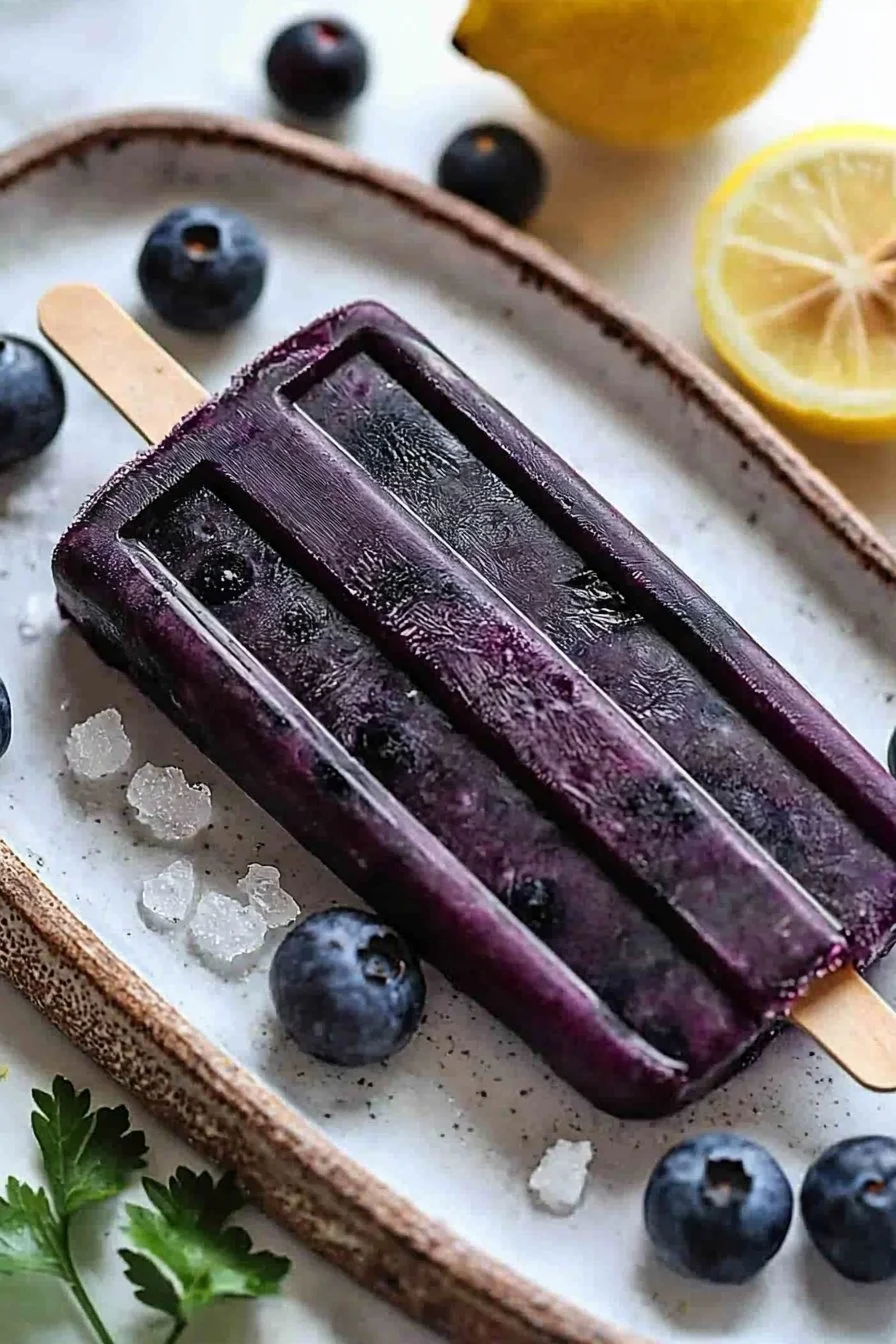 Blueberry Lemon Popsicles