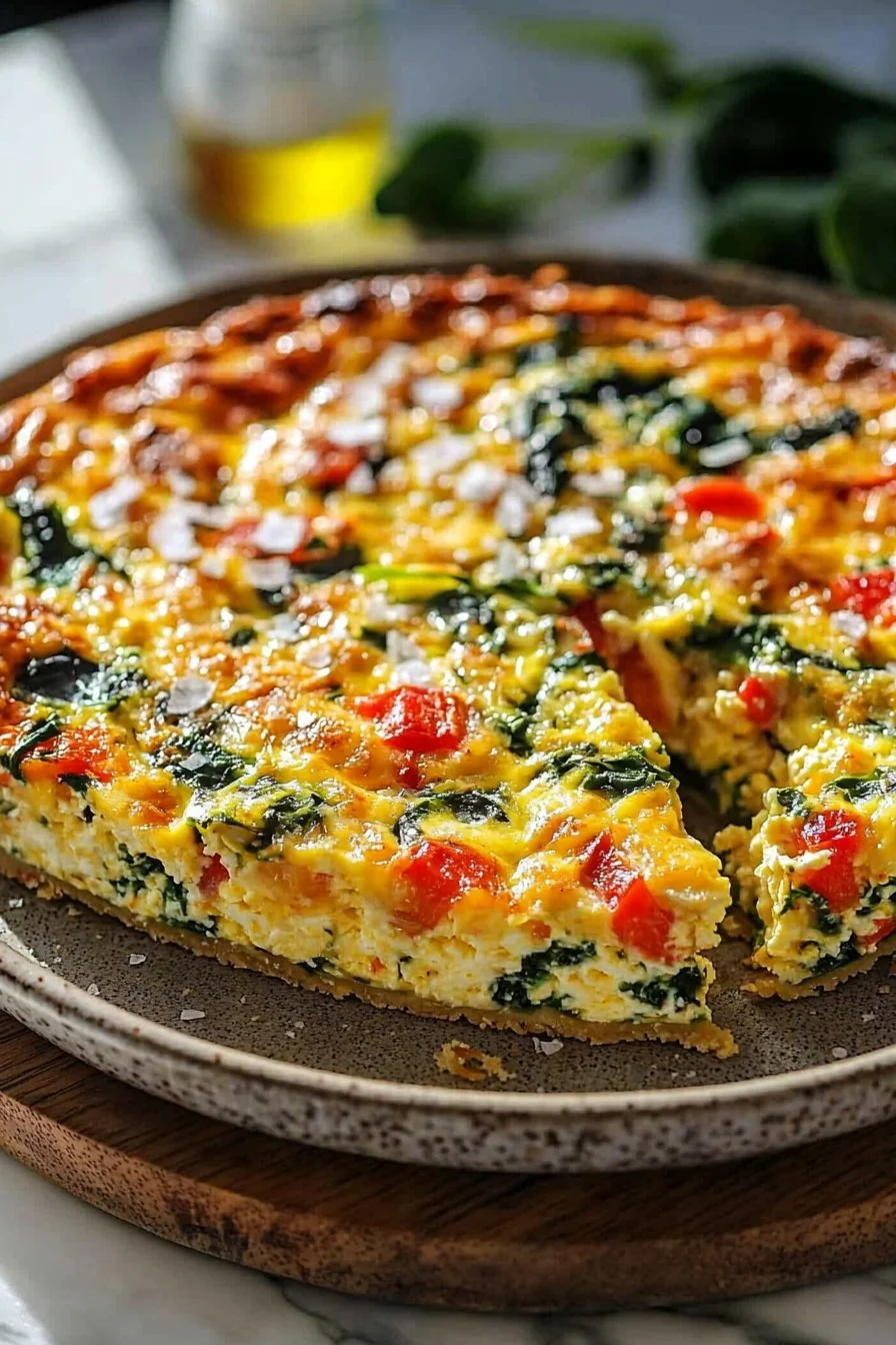 Cottage Cheese Crustless Quiche