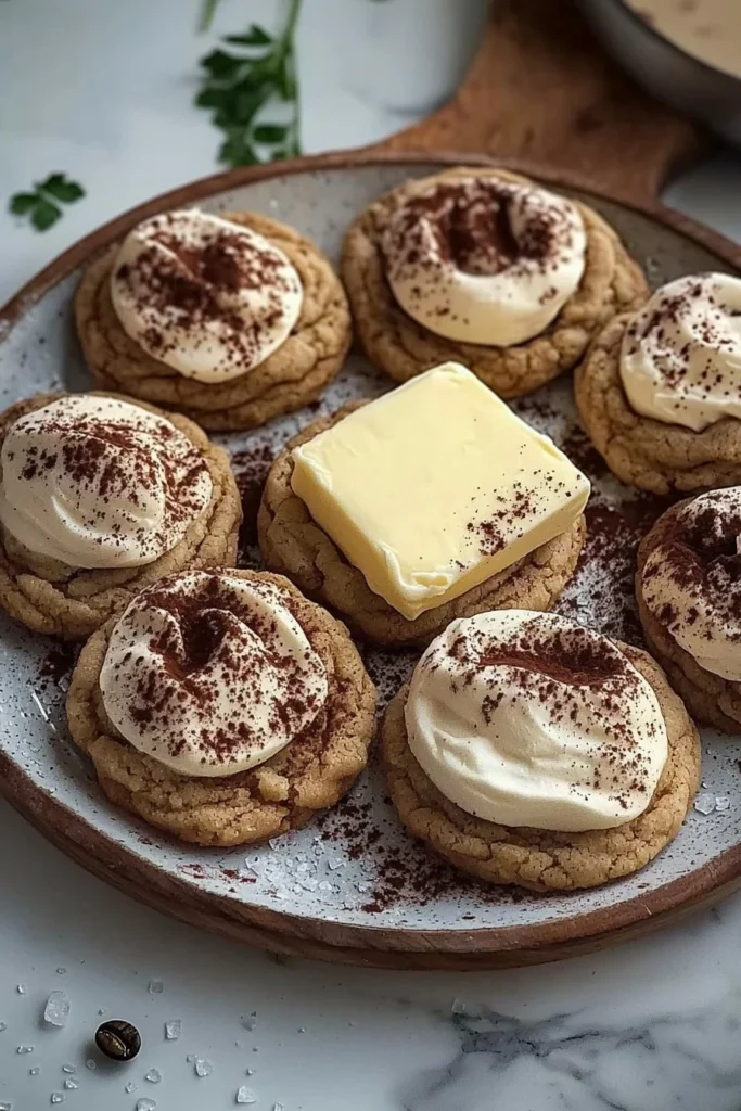 Delicious cream coffee cookies with coffee flavor and creamy texture