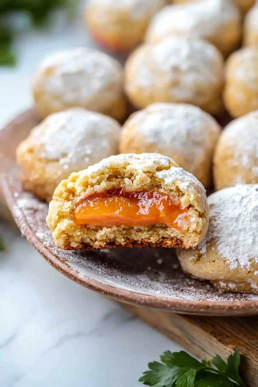 Cream Filled Peach Cookies