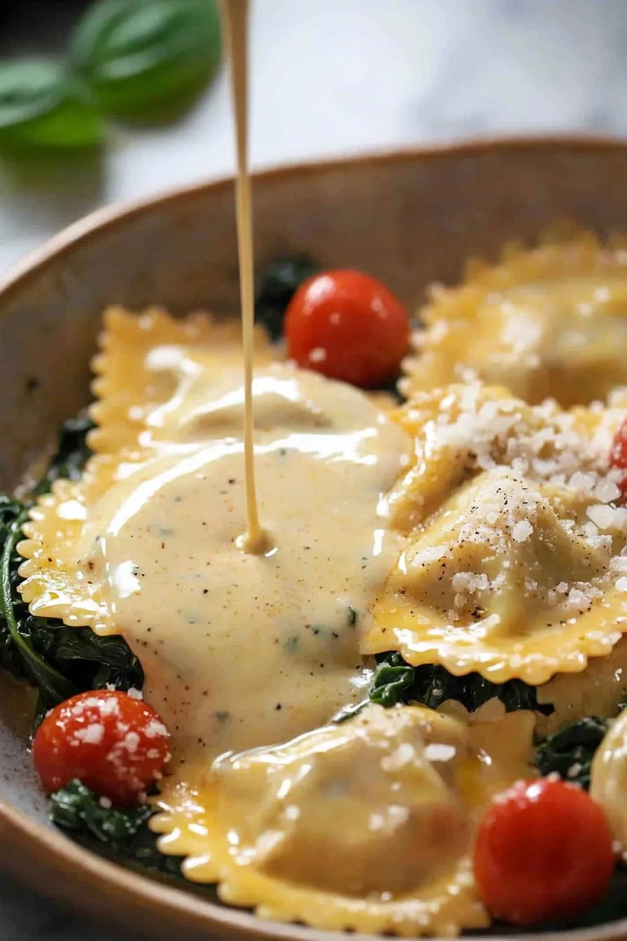 Creamy Tuscan Ravioli