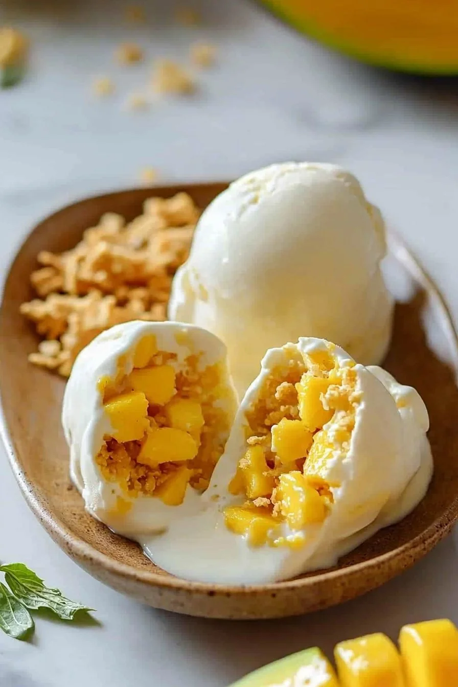 Crispy Mango Ice Cream