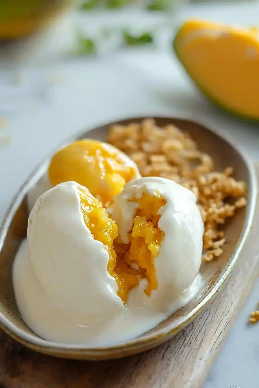 Crispy Mango Ice Cream