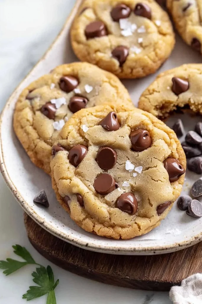 Delicious Crumbl copycat chocolate chip cookies fresh from the oven.