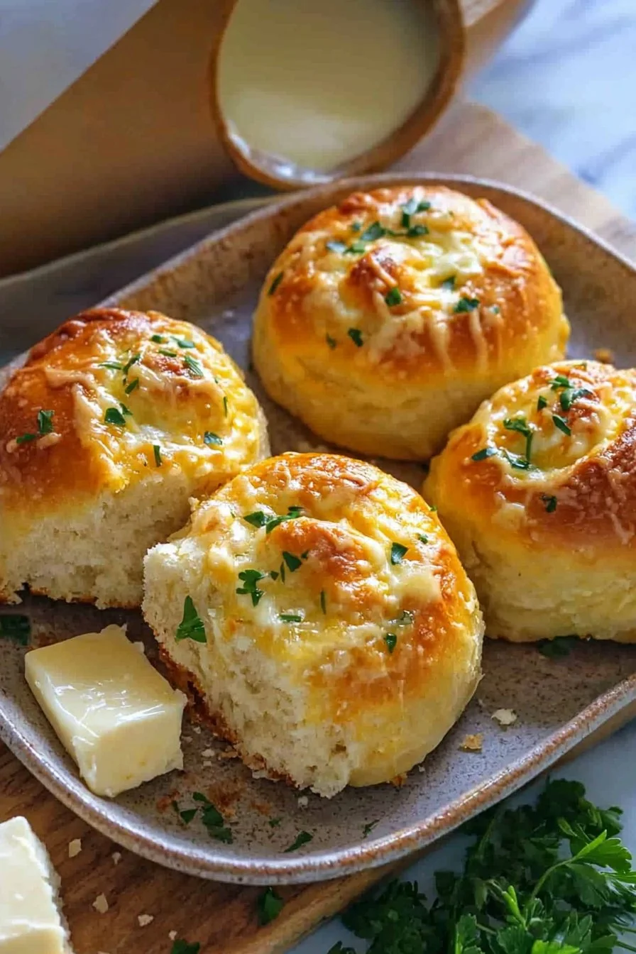 Delicious Cheesy Garlic Rolls