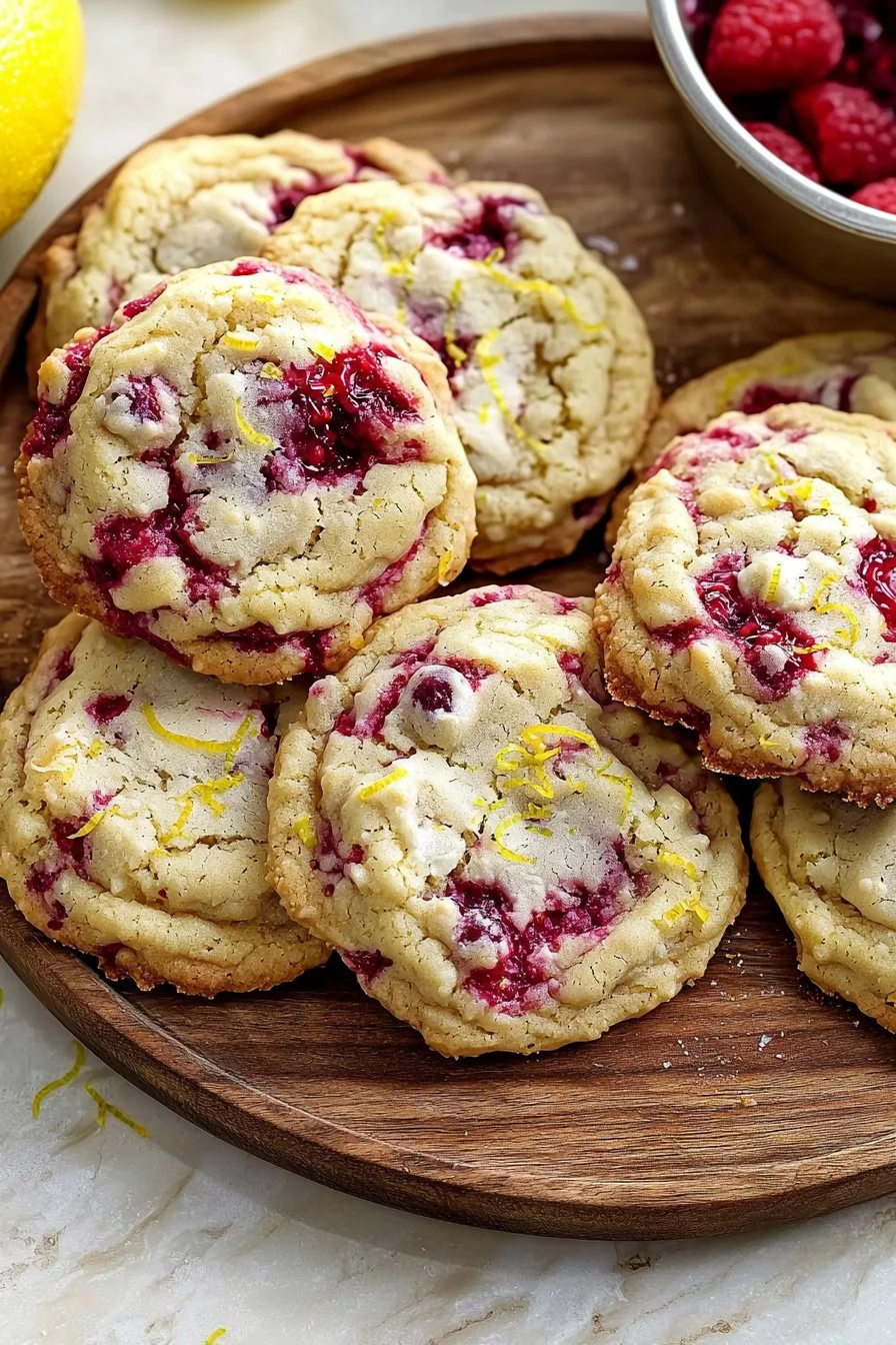 Delicious Raspberry Lemon Cookies