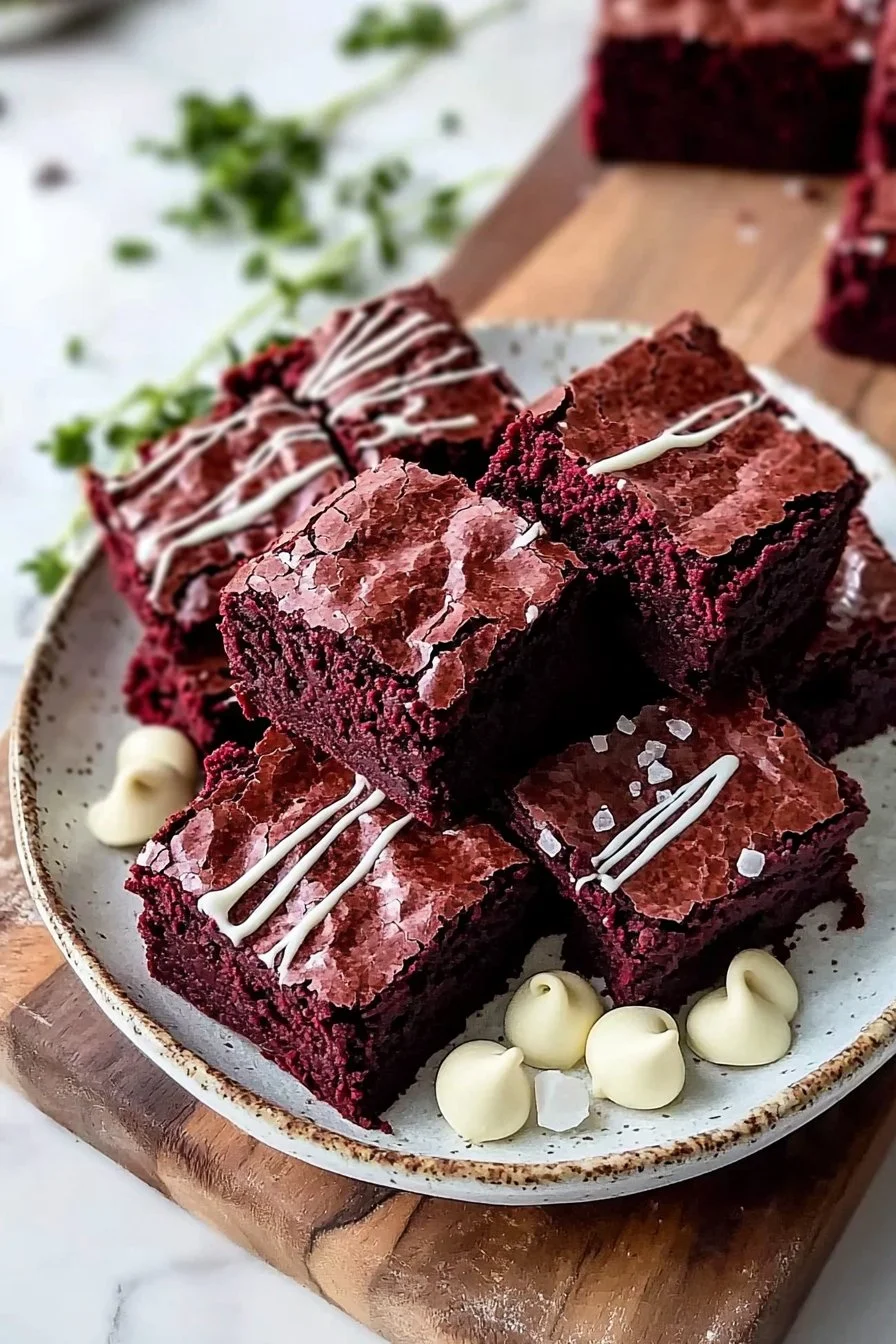 Delicious Red Velvet Brownies
