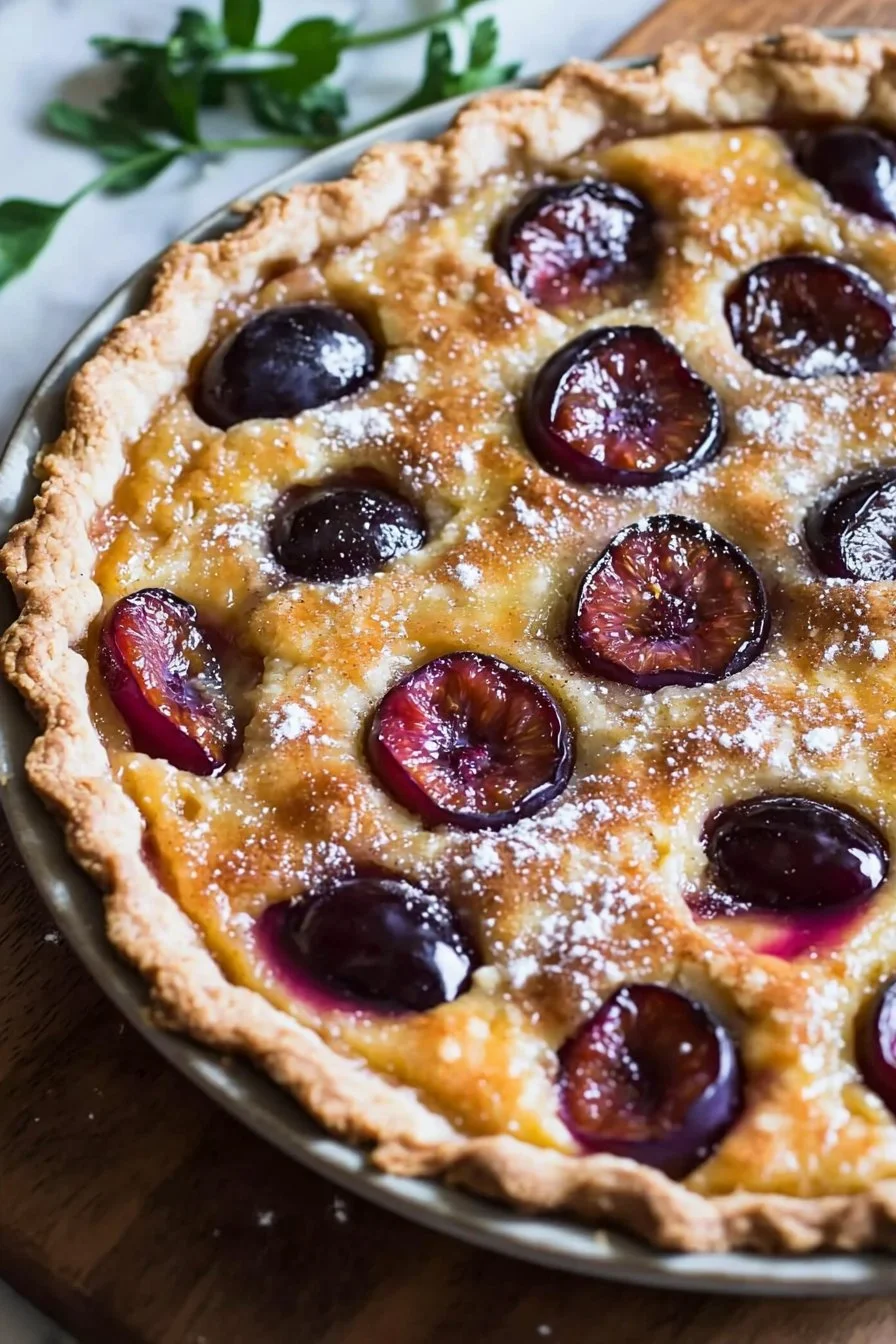 Delightful Italian Plum Tart