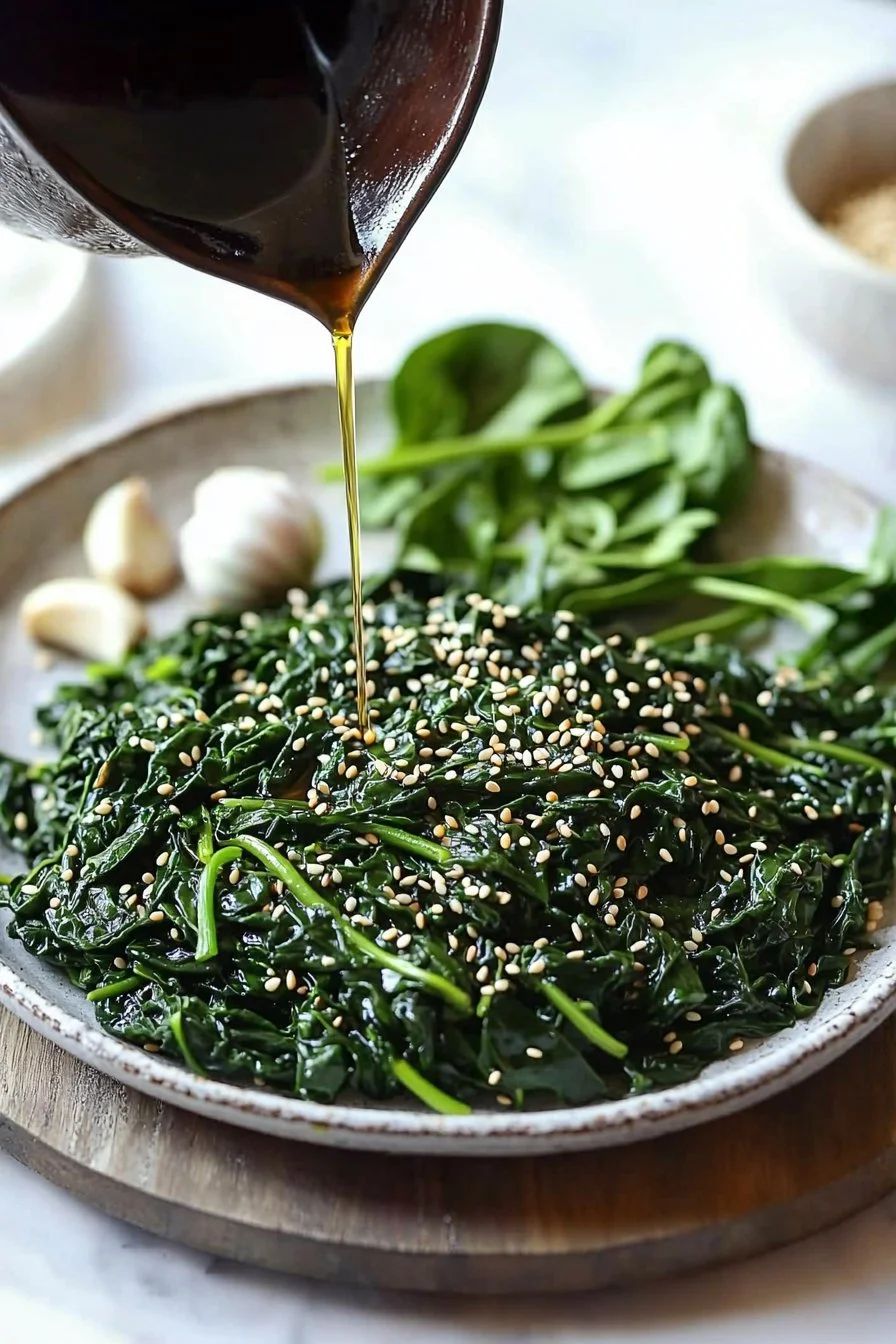 Easy 10-Minute Korean Spinach Side Dish