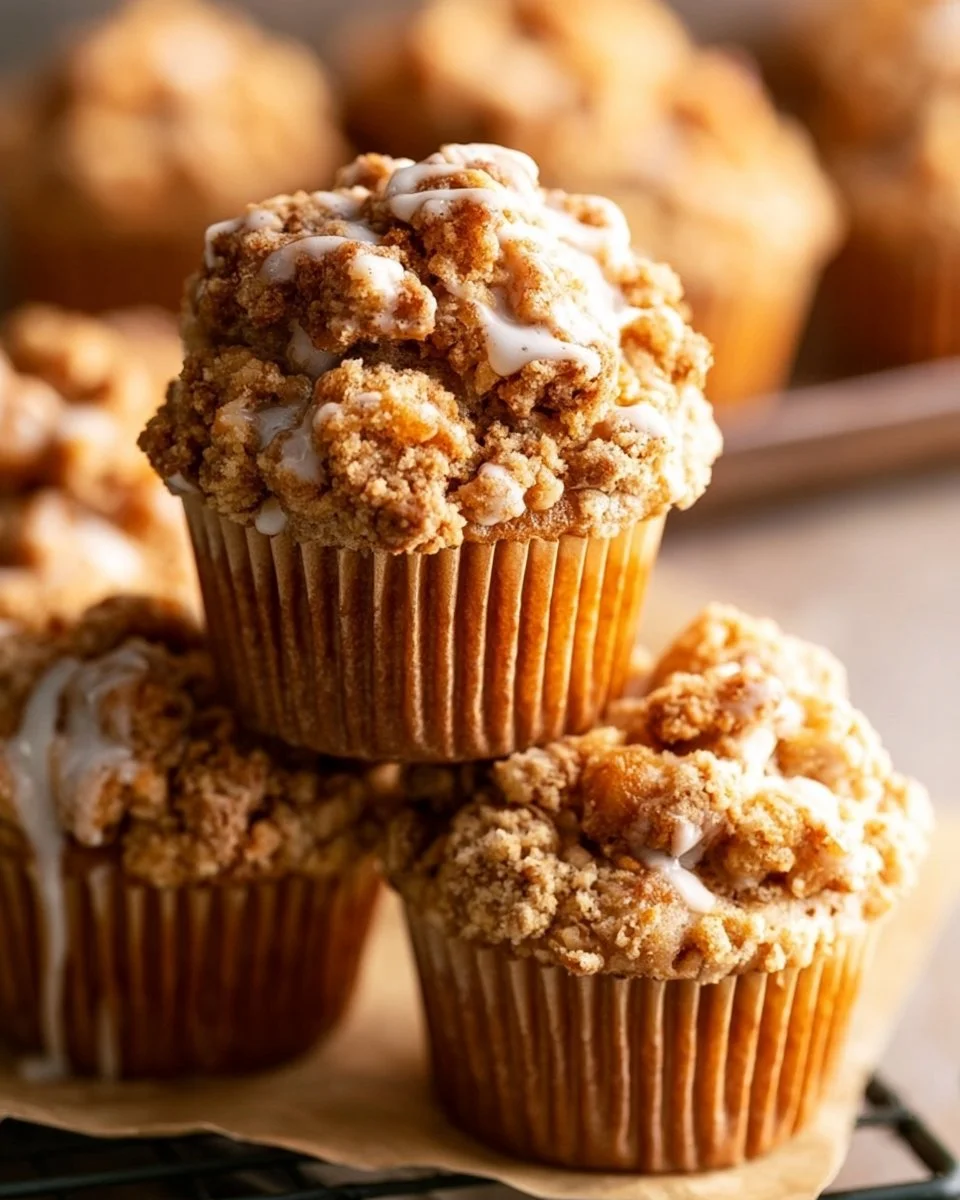 Easy Apple Crumble Muffins