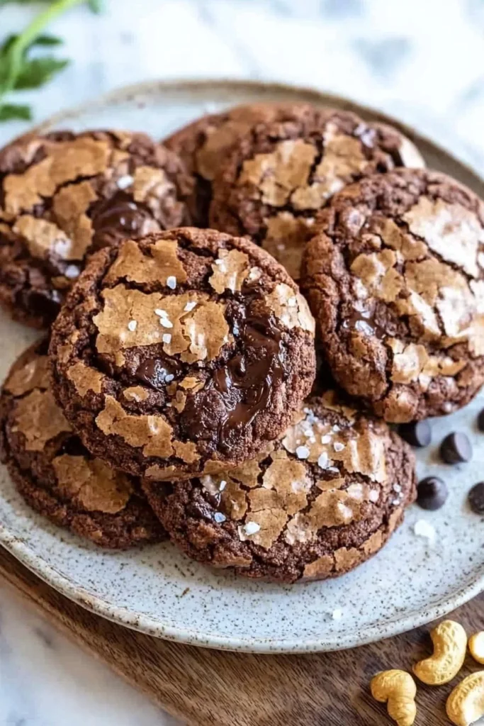 Easy brownie mix cookies ready to be enjoyed, tasty dessert recipe.