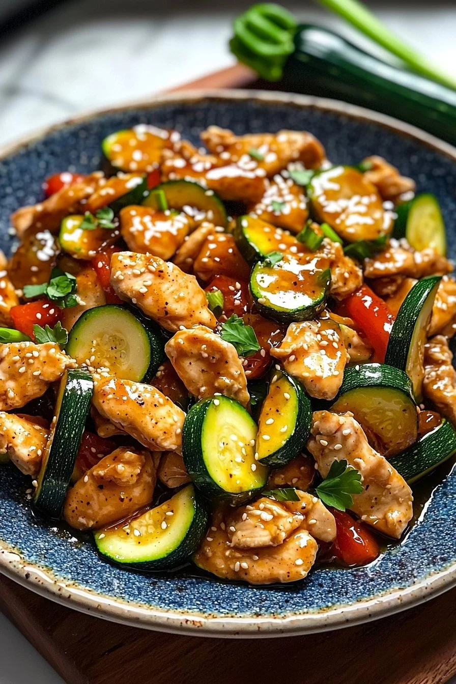 Easy Chicken Zucchini Stir Fry