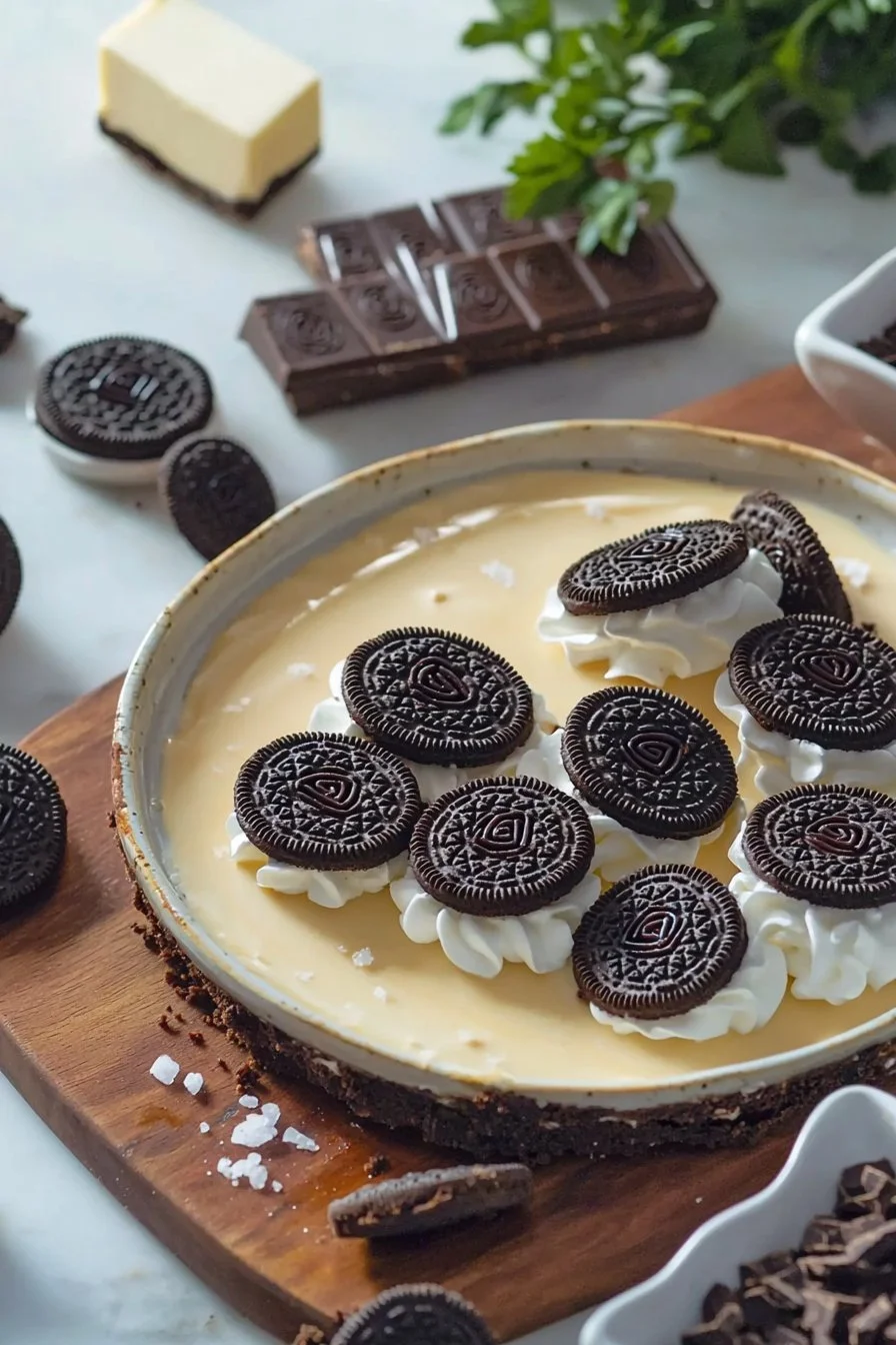 Easy Chocolate Oreo Cheesecake
