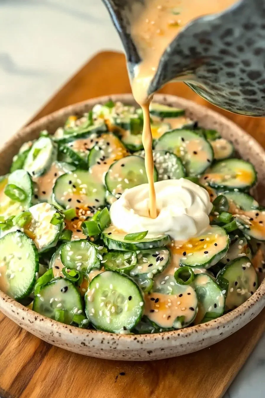 Creamy Asian Cucumber Salad