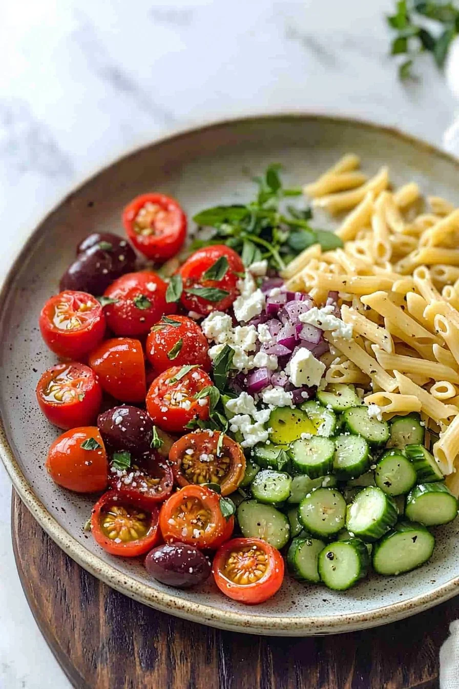 Easy Greek Pasta Salad