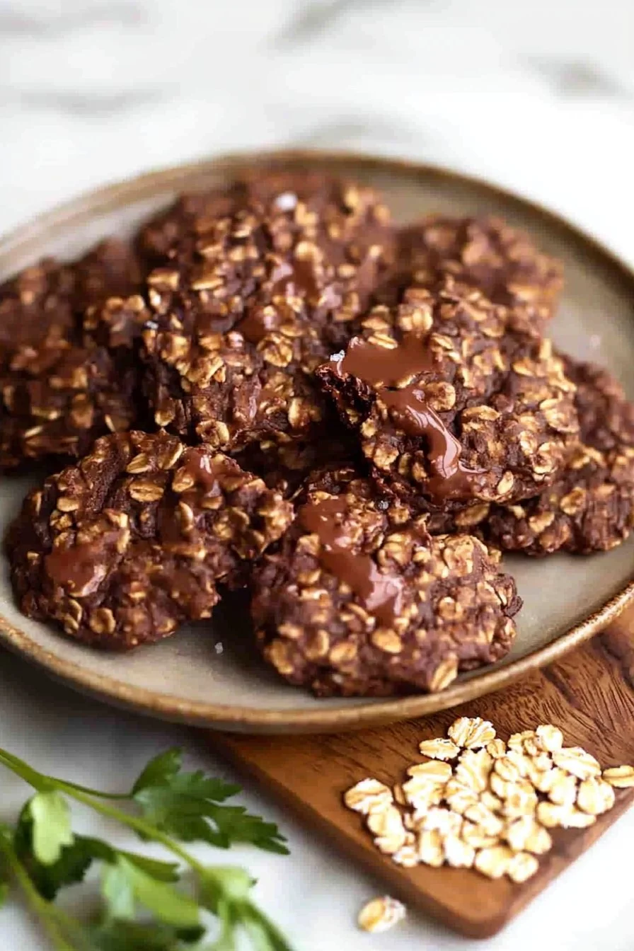 Easy No-Bake Chocolate Oatmeal Cookies